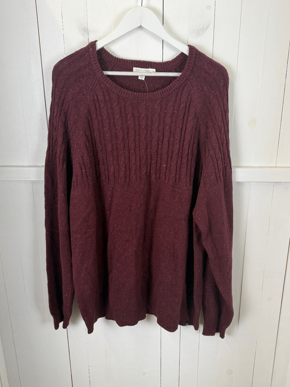 Threads 4 Thought Red Cotton Pullover Sweater XXL NWT